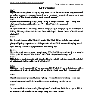 Một số bài tập môn Toán lớp 5